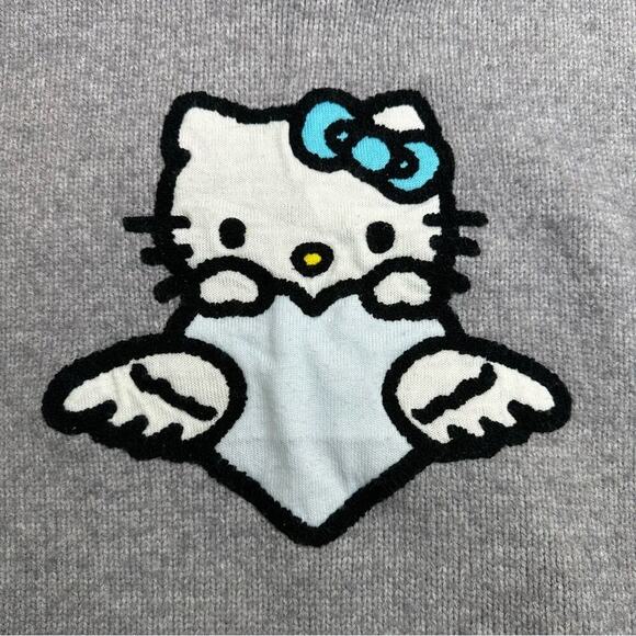 Hello Kitty & Friends Forever 21 | Angel Drop-Sleeve Sweater | Gray | Small - Picture 3 of 13